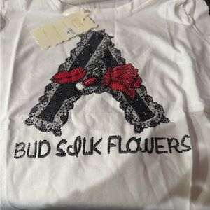 Sister fashion white and Black t shirt size M